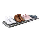 Alternate image 3 for Umbra&reg; Microfiber Quick Dry Shoe Mat in Charcoal With Plastic Grids