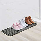 Alternate image 5 for Umbra&reg; Microfiber Quick Dry Shoe Mat in Charcoal With Plastic Grids