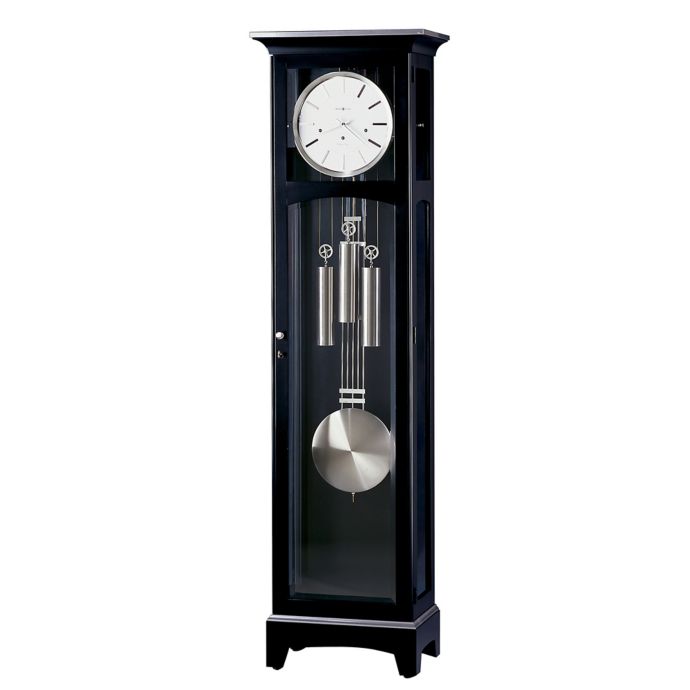 Howard Miller® Urban III Floor Clock in Black Satin Bed Bath & Beyond