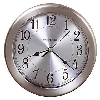 Howard Miller&reg; Pisces 8.5-Inch Wall Clock in Brushed Nickel. View a larger version of this product image.