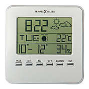 Howard Miller&reg; Weather View Tabletop Alarm Clock in Silver