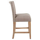 Alternate image 2 for HomePop&copy; Wood Upholstered Counter Stool in Tan