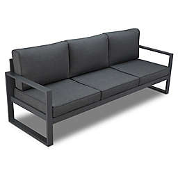 Real Flame® Baltic Outdoor 3-Seat Sofa in Grey