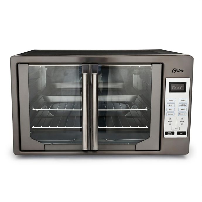 Oster Stainless Steel Digital French Door Oven In Black Stainless