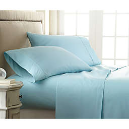 Home Collection Checkered Full Sheet Set in Aqua