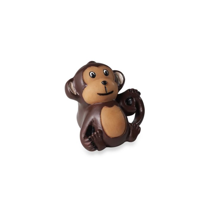 Kidz Decorative Door Knob With Ribbon In Monkey Set Of 4 Bed