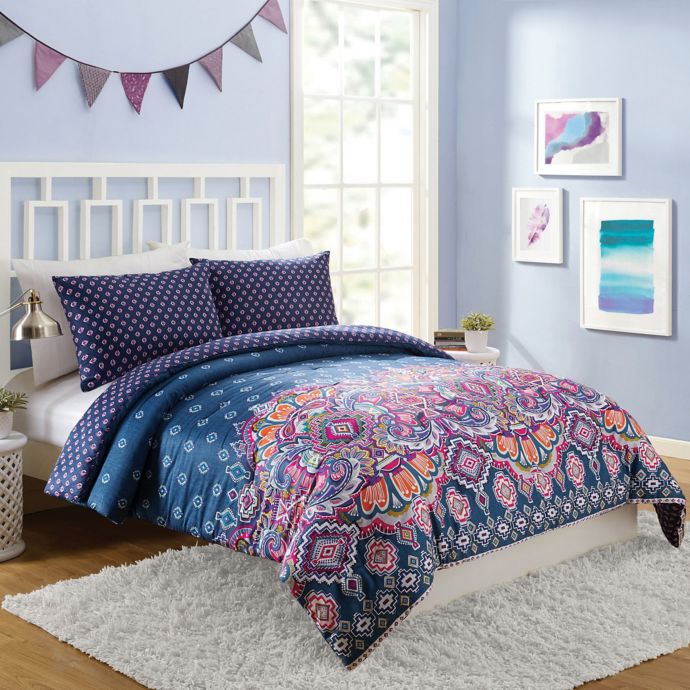 Vera Bradley Sedona Medallion Reversible Comforter Set Bed Bath