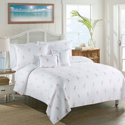 Cassiel Home Embroidery Flamingo Comforter Sets Ruffle Pompoms Bedding Sets for Teenager Teen Girls Boys Twin, Navy