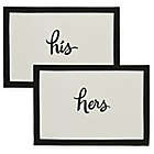 Alternate image 0 for kate spade new york &quot;his&quot; and &quot;hers&quot; Placemat and Napkins in Black/White