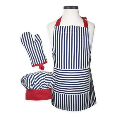 striped apron