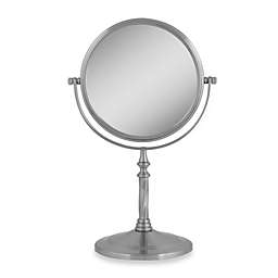 Zadro™ Dual-Sided Swivel Vanity Mirror in Satin Nickel