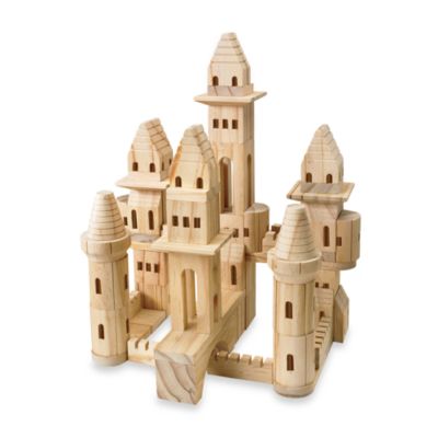 wooden castle block set