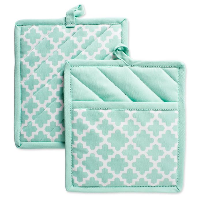  Design  Imports  Lattice Pot  Holders  Set of 2 Bed Bath 