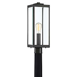 Quoizel® Westover Outdoor Post Lantern in Earth Black