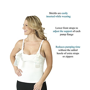 Rumina 3XL Hands-Free Seamless Pump &amp; Nurse Nursing Bra in Black. View a larger version of this product image.