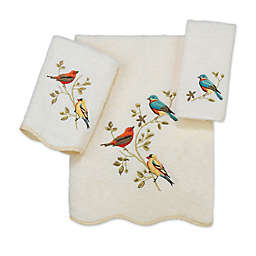 Avanti Premier Songbirds Fingertip Towel in Ivory