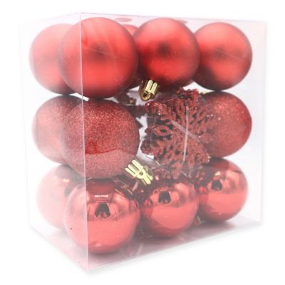 red ball ornaments