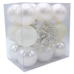 Shatter-Resistant Christmas Ornaments (Set of 26)