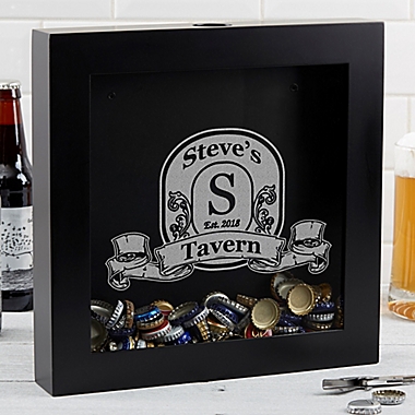 Vintage Bar Beer Cap 12-Inch x 12-Inch Shadowbox. View a larger version of this product image.