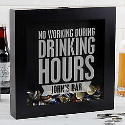 Beer Quotes Beer Cap 12-Inch x 12-Inch Shadow Box