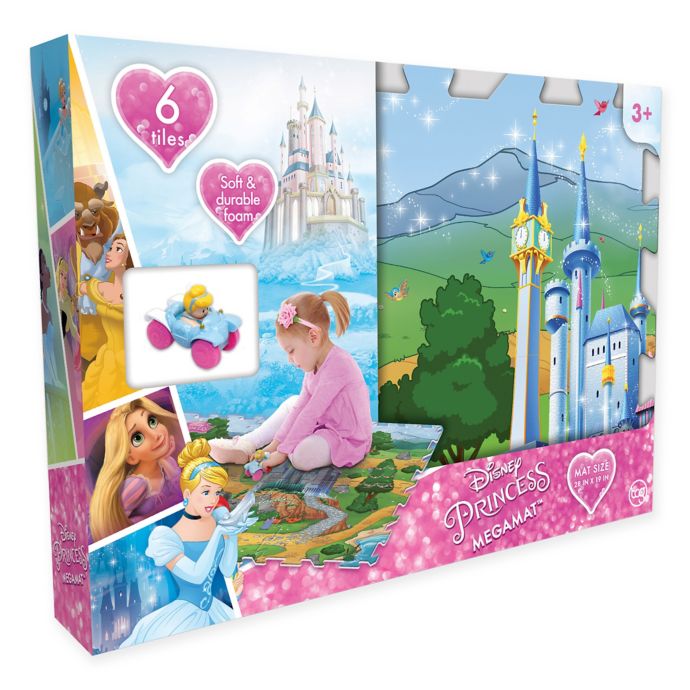 Disney Princess 6 Piece Mega Floor Mat With Vehicle Bed Bath