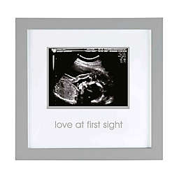Pearhead® "Love at First Sight" 3-Inch x 4-Inch Sonogram Picture Frame in Grey