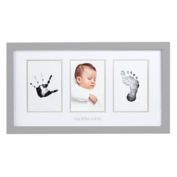 Pearhead&reg; Babyprints 3-Opening 4-Inch x 6-Inch Picture Frame in White