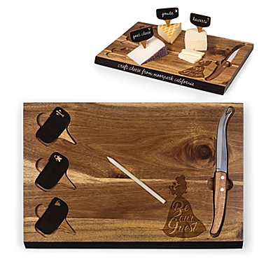 Picnic Time&reg; Disney Beauty &amp; the Beast Delio Acacia Cheese Board &amp; Tools Set. View a larger version of this product image.