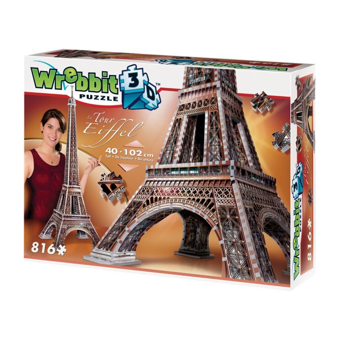 Wrebbit 816 Piece Eiffel Tower 3d Puzzle Bed Bath And Beyond Canada