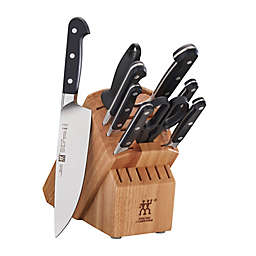Zwilling Pro Rubberwood Knife Block Set in Natural