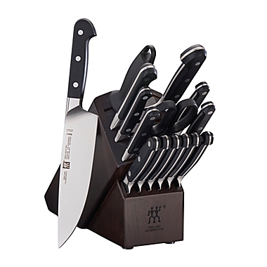 ZWILLING Pro 16-Piece Kitchen Knife Block Set in Walnut. View a larger version of this product image.