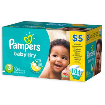 pampers 104 pack size 3