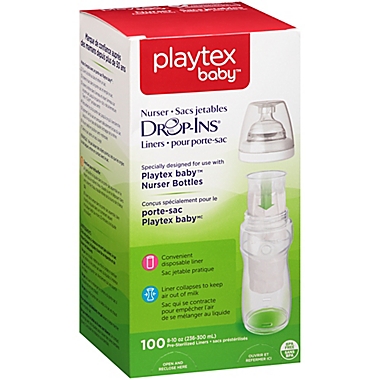 Playtex&reg; Baby Drop-ins&trade; 100-Count Disposable Bottle Liners. View a larger version of this product image.