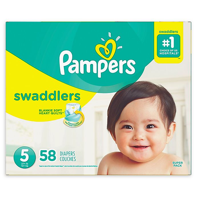 Pampers® Swaddlers™ 58-Count Size 5 Super Pack Diapers ...