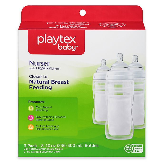 50 Each Playtex Baby Drop-Ins Pre-Sterilized Disposable 8 Ounce Liners 2 Pack