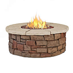 Real Flame® Sedona Round Liquid Propane Fire Table in Buff
