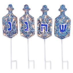 Hanukkah Decorations Hanukkah Dreidel Lights Outdoor Decor