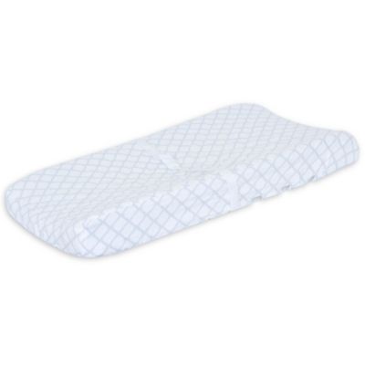 Just Born&reg; Keepsake Trellis Quilted Changing Pad Cover in Grey