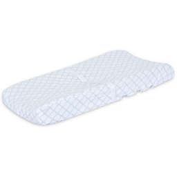 Just Born® Keepsake Trellis Quilted Changing Pad Cover in Grey