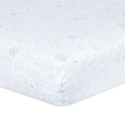 white crib sheet