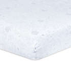 Alternate image 0 for Just Born&reg; Keepsake Map Washed Linen Crib Sheet in Grey/White