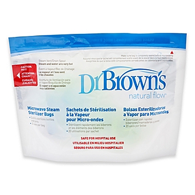 Dr. Brown&#39;s Natural Flow&reg; Microwave Steam Sterilizer Bags. View a larger version of this product image.
