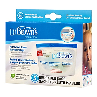 Dr. Brown&#39;s Natural Flow&reg; Microwave Steam Sterilizer Bags. View a larger version of this product image.