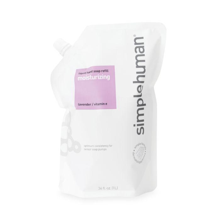 simplehuman® Moisturizing Liquid Hand Soap 34 oz. Refill Pouch Bed