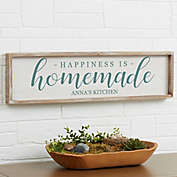 Happiness Is Homemade 30-Inch x 8-Inch Barnwood Frame Wall Art