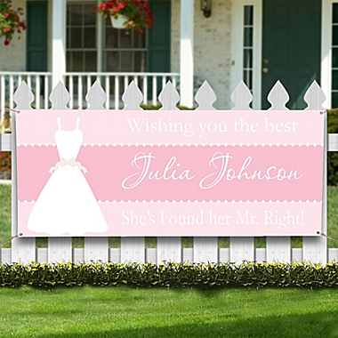 Wedding Shower 72-Inch x 30-Inch Banner. View a larger version of this product image.