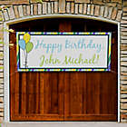 Alternate image 2 for Party Stripe 72-Inch x 30-Inch Birthday Banner
