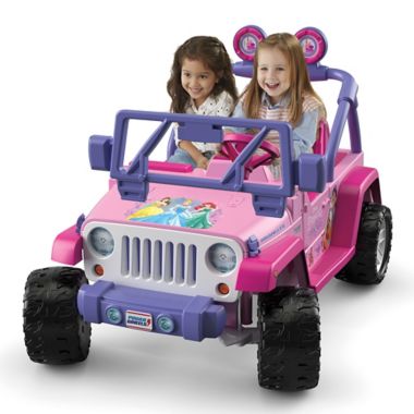 Fisher-Price® Power Wheels® Disney® Princess Jeep® Wrangler in Pink |  buybuy BABY