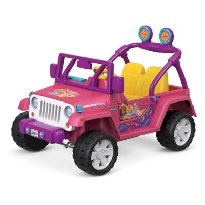 pink toy jeep