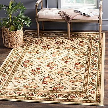 Safavieh Lyndhurst Floral Bouquet 5-Foot 3-Inch x 7-Foot 6-Inch Room Size Rug in Ivory. View a larger version of this product image.